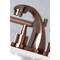 Kingston Brass KS494CMLAC Manhattan 8" Widespread Bathroom Faucet, Antique Copper KS494CMLAC - alternate 2